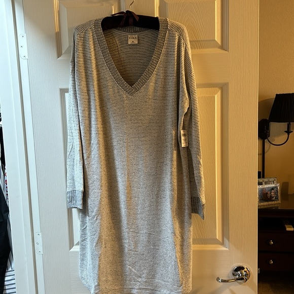 Soma Brushed Long Sleeve Sleepshirt NWT Sz XL - Picture 3 of 5